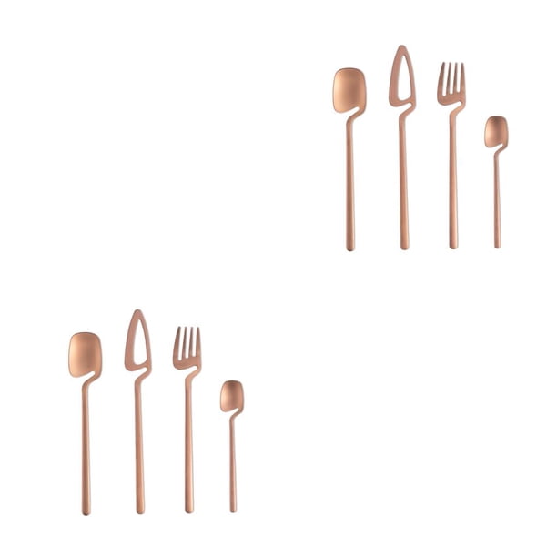 Toystoory Juego de cubiertos de acero inoxidable, cucharas, vajilla, accesorios de cocina, artículos esenciales para viajar, ceremonia de boda, Type1 NO1