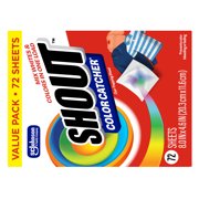 Shout Color Catcher, Dye-Trapping Sheets, 72 Sheets (Pack of 2)