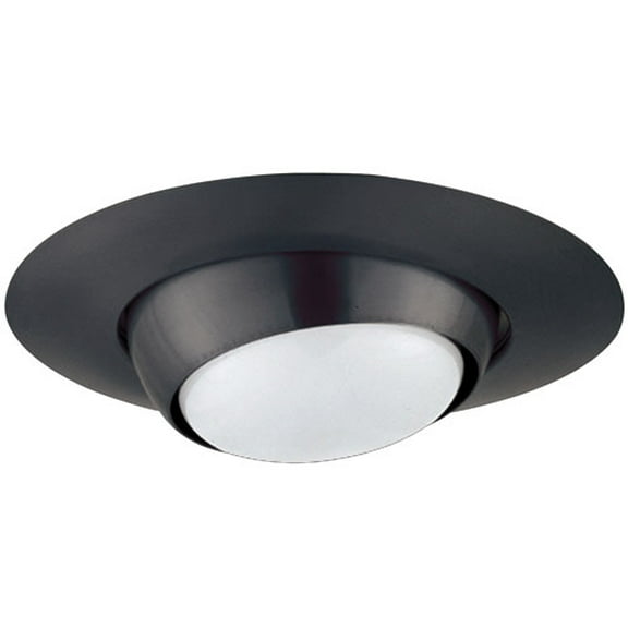 Elco El18 6" Eyeball Trim For 75W Bulbs - Black