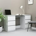 thumbnail image 5 of vidaXL Writing Desk Computer Desk Laptop Table Workstation Engineered Wood, 5 of 25
