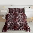 thumbnail image 2 of Homewish Adults Female Men Abstract Animal Zebra Full Size Comforter Sets 3-Piece,Abstract Gradient Geometric Stripes Bedding Comforter Set,Jungle Wildlife Print Lightweight Bedding Sets, 2 of 8