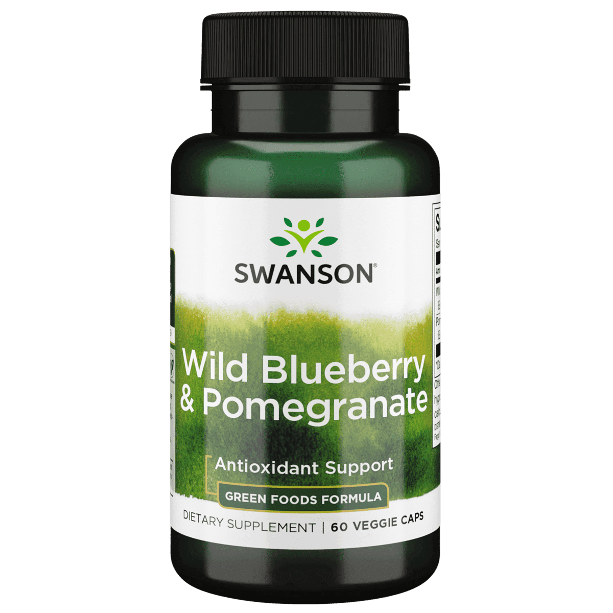 Swanson Wild Blueberry + Pomegranate 60 Veggie Capsules