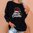 thumbnail image 2 of Sudaderas de Cuello Redondo de Navidad Para Mujer Moda Casual Manga Larga Estampado Tops Blusa Odeerbi ODB191309, 2 of 5