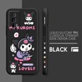 thumbnail image 3 of Case For Redmi K60E K50 K40S K40 K30 K20 10C 9 8A 8 10 Pro 4G 5G Colour Simple Liquid silicone Case Cartoon kuromi Cat, 3 of 5