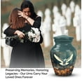 thumbnail image 4 of Dove And Fallen Leaves Memorial Mom Urns For Human Ashes - Cremains Urns - Small Urns For Human Ashes - Miniature Urns For Human Ashes - Urns For Human Ashes Adult Female (Size -3Inch, 4Pcs), 4 of 5