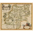 thumbnail image 3 of Blaeu 17x15 Black Modern Framed Museum Art Print Titled - Sichuan Province China - Blaeu 1655, 3 of 5