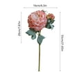 thumbnail image 3 of RKSTN Fake Flowers Vintage Artificial Peony Silk Flowers Wedding Home Decoration,Pack of 1 (Pink), 3 of 6