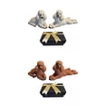 thumbnail image 1 of 2 juegos de estatua de perro caniche estatuilla de animales decoración de de de, 1 of 6