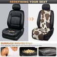 thumbnail image 5 of COEQINE Quilted Car Front Seat Cover 2 Pack Non-Slip Decorative Bucket Seat Cover Heavy Duty Dog Car Seat Protector Universal Fit Auto Accessories, Rustic Cow Skin Print, 5 of 7