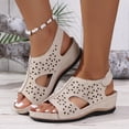 thumbnail image 2 of POROPL Sandals for Women , Orthopedic Wide Width Sandals Open Toe Walking Arch Support Slides Sandals, 2 of 9