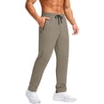 thumbnail image 2 of Gamivast Pants for Men Quick Dry Athletic Pants Tapered Fit Elastic Waist Zipper Pocket Training Workout Pants Breathable Running Track Pants, 2 of 7