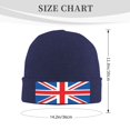 thumbnail image 4 of British Flag Beanie Hat Knit Hat Skull Cap for Men Women Winter Hat Navy Blue, 4 of 6