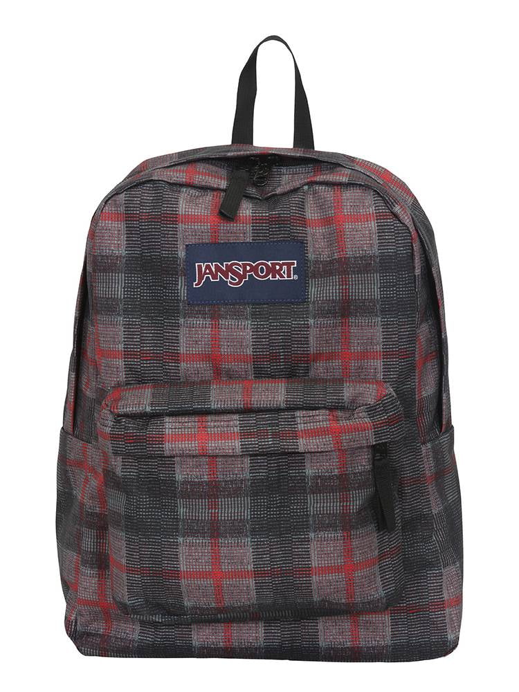 plaid backpack