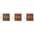 thumbnail image 1 of 3X Retro American Industrial Style Light Switch Socket, Solid Wood Brass Toggle Switch Plate,Antique Home Stay Switch(3),3 x Light Switch, 1 of 8