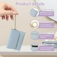 thumbnail image 2 of 4-piece contraceptive pillbox set, leather contraceptive pillbox套袖 wallet with clasp and key ring, privacy protection contraceptive medication with keychain, 2 of 4