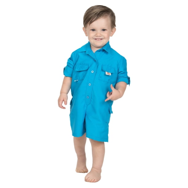 Bull Red Bullred Baby Vented One Piece Fishing Shortall Romper W Snap Closure 6 Solid Colors Walmart Com Walmart Com