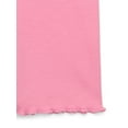 thumbnail image 2 of Garanimals Toddler Girl Rib Biker Shorts with Lettuce Hem, Sizes 18M-5T, 2 of 3