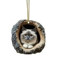 thumbnail image 2 of Cat Acrylic Christmas Ornament,Animal Ornaments for Christmas Tree,Christmas Ornaments Forest Animals Little Animals Acrylic Hanging Decoration Gift for Animal Lovers(#02), 2 of 9