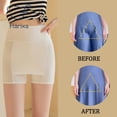thumbnail image 3 of Ice Silk High Waist Women Tummy Control Seamless Shorts Double Layer Under the Skirt Boxer Safety Pants Women Shapewear, 3 of 8