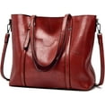 thumbnail image 1 of LHSHIDU Faux Leather Tote Bag for Women Large Capacity Handbag Top Handle Satchel Fashion Shoulder Bag Crossbody Bag Purse, 1 of 7
