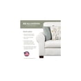 thumbnail image 4 of Renaissance Loveseat - Soft Cream Tweed Sofa with Pillows - 37"D x 67"W - Sock Arm Style, 4 of 9