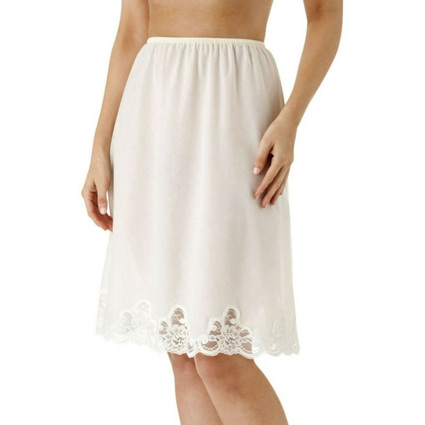 Shadowline Women's Shadowline 4537 Cotton Batiste 23 Inch Half Slip