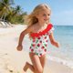 thumbnail image 1 of Odeerbi 1-5 Años Niñas Traje de Baño de Una Sola Pieza Hawaiano de Un Hombro Traje de Baño de Playa Seco Rápido Traje de Baño de Verano, 1 of 9