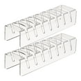 thumbnail image 1 of 2pcs Baseball Caps Organizer Acrylic Hat Rack Desk Ball Cap, 1 of 8