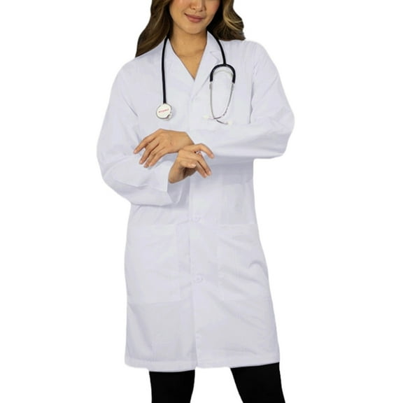Panda Uniform by HeedFit Women’s Medical Lab Coat 36" – 10XL White