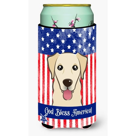 

Carolines Treasures BB2182TBC God Bless American Flag with Golden Retriever Tall Boy beverage Insulator Hugger Tall