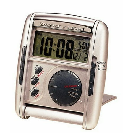 Seiko Silver Get Up; Glow Travel Alarm Clock