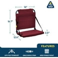thumbnail image 3 of SHILIU-BleacherBack Stadium Seat with Adjustable Backrest, 3 of 4