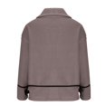 thumbnail image 4 of Dealovy Women Sherpa Jackets Button down Lapel Collar Jacket Fuzzy Fleece Warm Outerwear Plus Size, 4 of 7