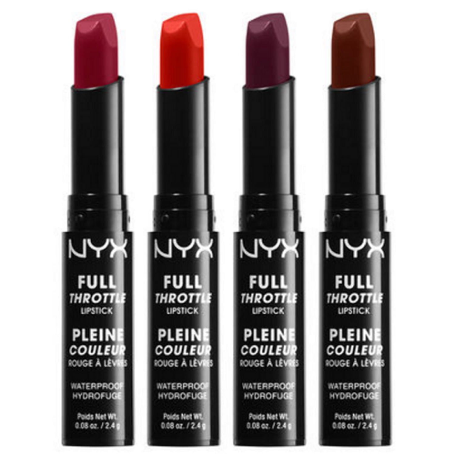 ポップス+ロック(邦楽) FULL THROTTLE LIPSTICK NEMOPHILA NYX Cosmetics NYX Waterproof Full Throttle Lipstick