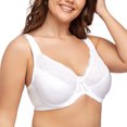 thumbnail image 6 of Women's Underwire Lace Unlined Everyday Bra Minimizer Full Coverage Bralette 34G, 6 of 8