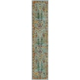 thumbnail image 2 of Rugs.com Calypso Collection Rug – 12 Ft Runner Aqua Medium Rug Perfect For Hallways, Entryways, 2 of 9