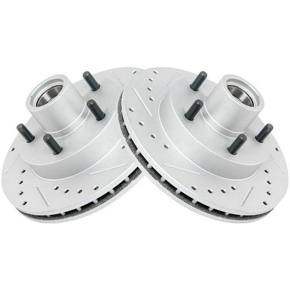 Front Brake Rotor Set 2 Piece - Compatible with 1994 - 2003 Chevy S10 RWD 4.3L V6 1995 1996 1997 1998 1999 2000 2001 2002