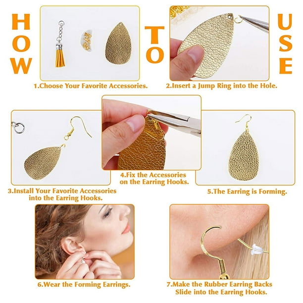 Siruishop 300pcs Diy Earring Hooks And Wires Fish Hooks For Jewelry Making Other As Described