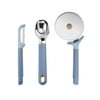 Beautiful Ice Cream Scoop, Pizza Cutter, and Peeler in Blue Icing by Drew Barrymore