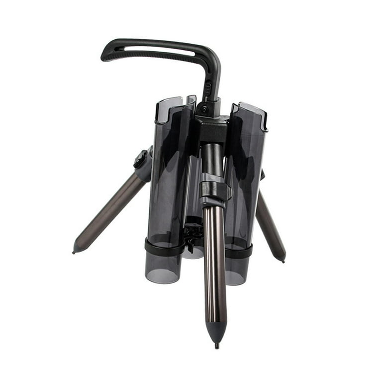 Fishing Rod Tripod Bracket Accessories Easy to Carry Foldable Stand Holder Portable Organizer Lightweight Storage Rod Holder for Boat Yacht Gray Short