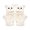 Beige, variant on Lovely Plush Cat Mittens Fingerless Gloves for Women Flip Half Finger Gloves