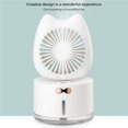 thumbnail image 4 of Humidificador De Niebla Fría 3 En 1 Con Ventilador Función De Luz Nocturna Humidificadores Pequeños Humidificadores De Escritorio De Funcionamiento Silencioso Para El Hogar Dormitorio Coche Oficina Yuarrent HA026682-01, 4 of 7