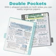 thumbnail image 3 of AGCAN 3 Ring Binder Dividers with Two Pockets, 12 Count Plastic File Dividers Binder Index Dividers with 6 Tabs, Assorted Colors, Letter Size, 3 of 8