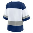 thumbnail image 3 of Women's WEAR by Erin Andrews Blue/White Tampa Bay Lightning Jersey Style Tee, 3 of 5