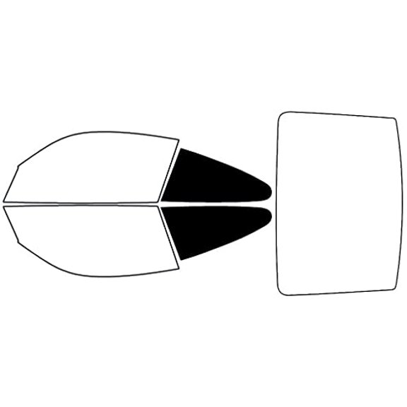 Rvinyl Window Tint Kit Compatible with Porsche 911 2001-2006 (Coupe) - Back Precut Kit - 5%