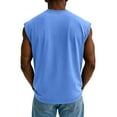 thumbnail image 4 of Yiaimeir Men's Sleeveless Henley Tank Tops Vintage Washed Cotton Tank Top With Pocket Casual Summer Muscle Tee,Size S-3XL, 4 of 4
