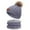 gray, variant on EQWLJWE Kids Winter Beanie Hat Warm Knit Thick Ski Cap With PomPom And Scarf Set For 1-11 Years Old For Girls Boys Girls' Hats Holiday Clearance