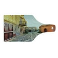 thumbnail image 2 of Sicily Cutting Board, Narrow Street in Erice Italy Historic Outdoor Photo Travel Europe Vacation, Decorative Tempered Glass Cutting and Serving Board, in 3 Sizes, by Ambesonne, 2 of 5