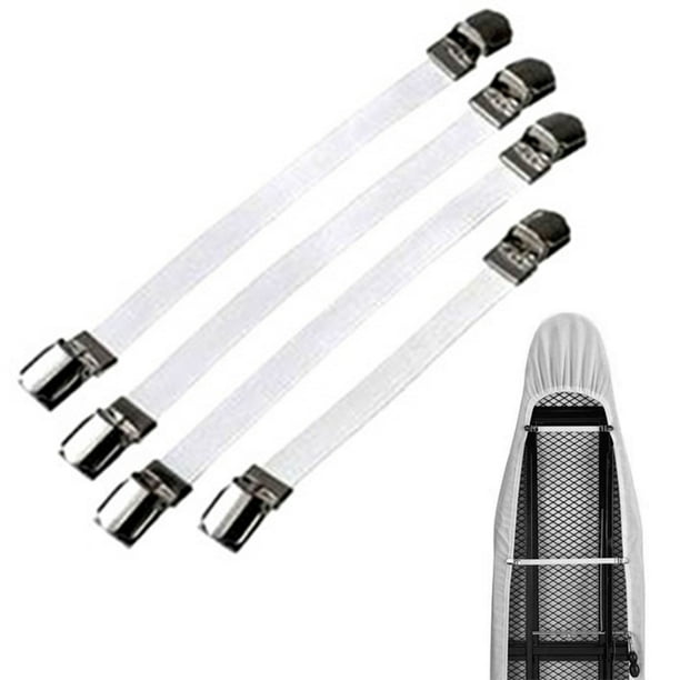 Sujetadores elásticos para fundas de planchado, soporte para esquinas de cama, correa para sábanas, abrazadera para sofá, clips para mantel, clips para botas, correas para piernas, clips para botas