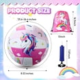 thumbnail image 2 of Voleibol Simgoing con forma de unicornio, talla 5, con bomba y mochila, 2 of 6